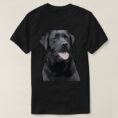 Realistisch Black Labrador Retriever Dog Sticker.p T-shirt (Design voorkant)