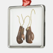 Realistisch boxinghandschoenen metalen ornament (Links)