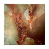 Realistisch Brown Faux Marble Stone Pattern 2 Tegeltje (Voorkant)