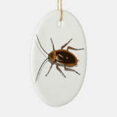 Realistisch-bruin-Cockroach Insect Keramisch Ornament (Rechts)