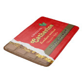 Realistisch bruin en rode Valentijnse chocolade Fu Badmat (Gekanteld)