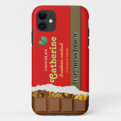 Realistisch bruin en rode Valentijnse chocolade Fu Case-Mate iPhone Case (Achterkant)