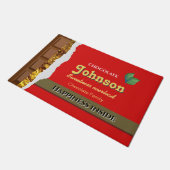 Realistisch bruin en rode Valentijnse chocolade Fu Deurmat (Schuin)