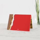 Realistisch bruin en rode Valentijnse chocolade Fu Kaart (Achterkant)