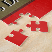 Realistisch bruin en rode Valentijnse chocolade Fu Legpuzzel (Zijkant)