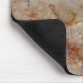 Realistisch bruin faux Marble Stone Pattern Muismat (Hoek)