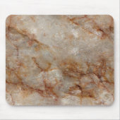Realistisch bruin faux Marble Stone Pattern Muismat (Voorkant)