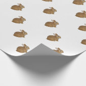 Realistisch Bunny Rabbit Cadeaupapier (Hoek)