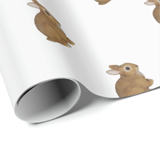 Realistisch Bunny Rabbit Cadeaupapier (Rol Hoek)