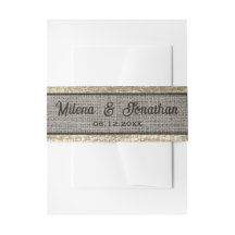 Realistisch Burlap Rustic Farmhouse Gold & Taupe