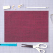 Realistisch Burlap Rustic Simple Magenta Burgundy Tissuepapier (Craft)
