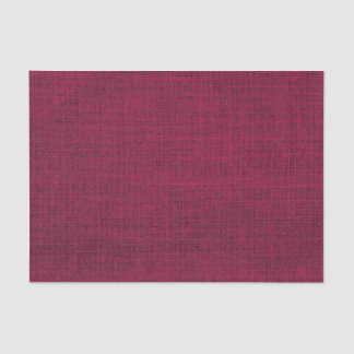 Realistisch Burlap Rustic Simple Magenta Burgundy Tissuepapier