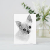 Realistisch Chihuahua Portret - olieverfschilderij Briefkaart (Staand voorkant)