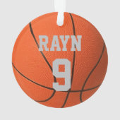 Realistisch coole Basketball - Aangepaste naam en  Ornament (achterkant)