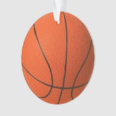 Realistisch coole Basketball - Aangepaste naam en  Ornament (voorkant)