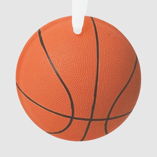 Realistisch coole Basketball - Aangepaste naam en  Ornament (voorkant)