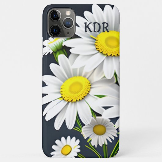 Realistisch Daisy Monogram Case-Mate iPhone Case (Achterkant)