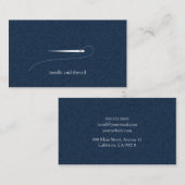 Realistisch denim Visitekaartje nr.4 (Voorkant / Achterkant)