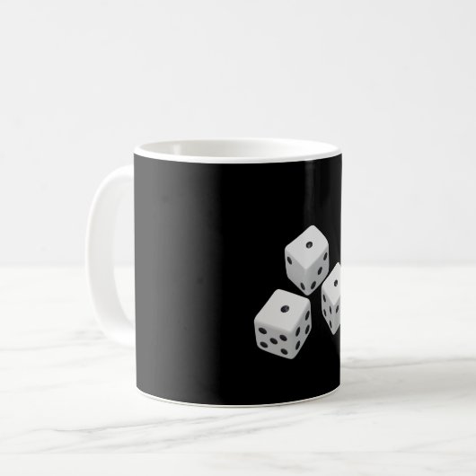 Realistisch dice Best Gift Koffiemok (Voorkant links)