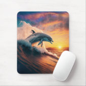 Realistisch dolfijnsprinkhin - Kinder soennitische Muismat (Met muis)