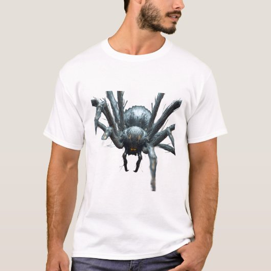 Realistisch Donker Spin Raglan T-Shirt (Voorkant)