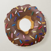 Realistisch Donut Pillow Rond Kussen (Achterkant)