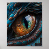 Realistisch Dragon Eye Poster (Voorkant)