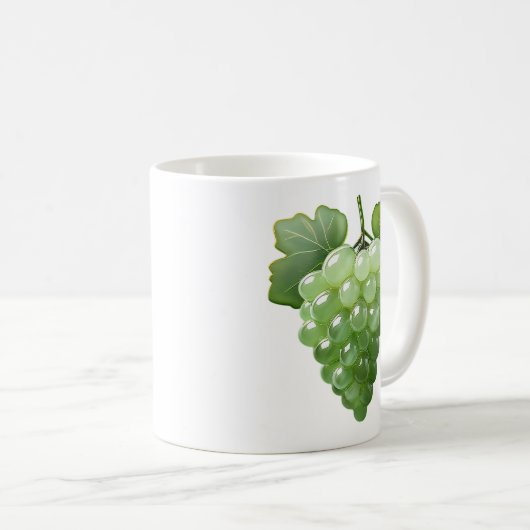 realistisch druivenras koffiemok (Voorkant rechts)