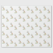 Realistisch een grappige veldmuis en paddenstoel cadeaupapier (Vlak)