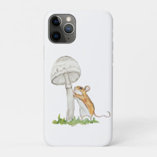 Realistisch een grappige veldmuis en paddenstoel Case-Mate iPhone case
