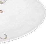 Realistisch een grappige veldmuis en paddenstoel snijplank (Hoek)