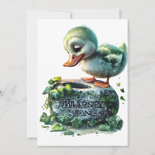 Realistisch eendje dat de Blarney Stone kust Kaart (Voorkant)