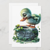 Realistisch eendje dat de Blarney Stone kust Kaart (Voorkant / Achterkant)