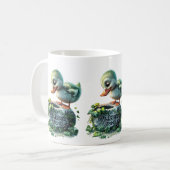 Realistisch eendje dat de Blarney Stone kust Koffiemok (Voorkant links)