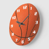 Realistisch en cool basketbal grote klok (Hoek)