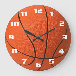 Realistisch en cool basketbal grote klok