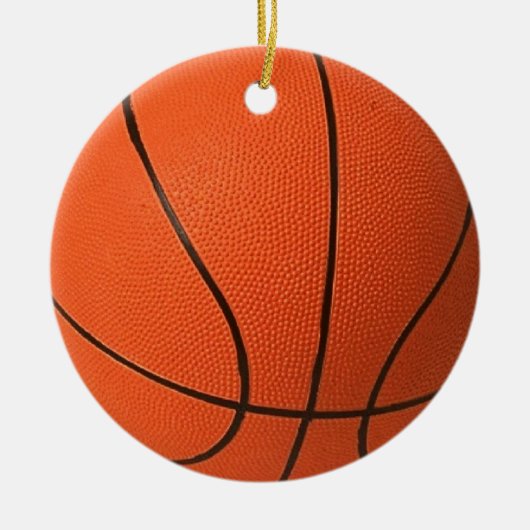 Realistisch en cool basketbal keramisch ornament (Voorkant)