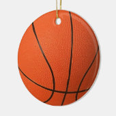 Realistisch en cool basketbal keramisch ornament (Links)