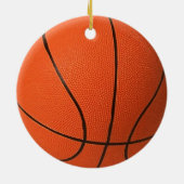 Realistisch en cool basketbal keramisch ornament (Achterkant)