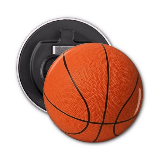 Realistisch en cool Basketball Button Flesopener (Voorkant)