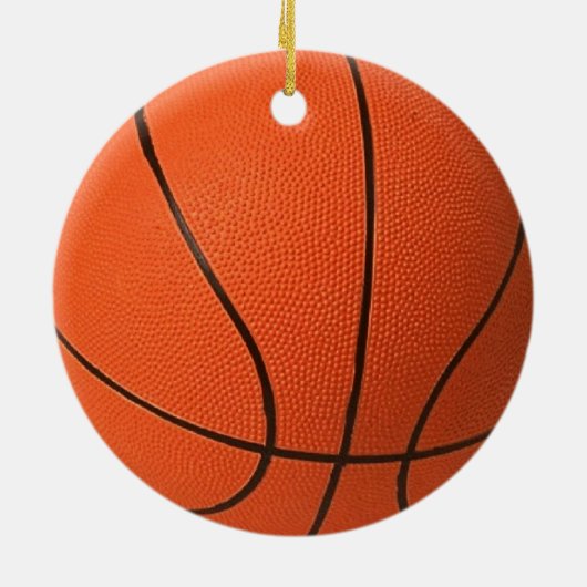 Realistisch en cool Basketball Keramisch Ornament (Achterkant)