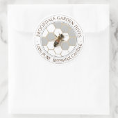 Realistisch etiket voor bijenwas (Tas)