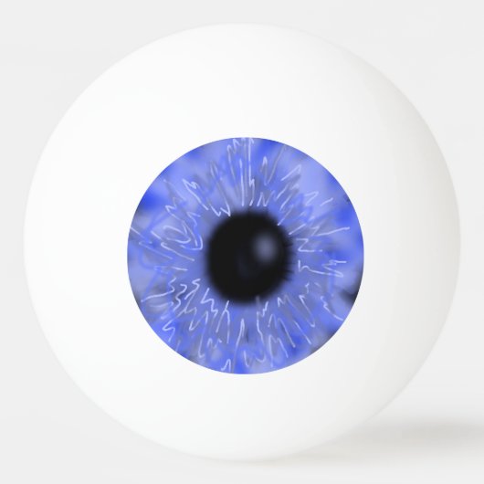 Realistisch Eyeball Ping Pong Ball Blue SFX Scary (Voorkant)