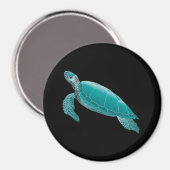 Realistisch geanimeerd Zee Turtle Magnet (Voorkant / Achterkant)