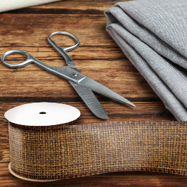 Realistisch gebrande textuur Eenvoudige afbeelding Satijnen Lint