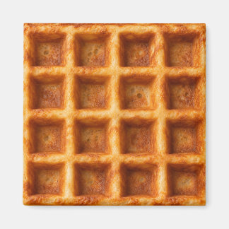 Realistisch Gebruind Vierkant Wafelmotief Magneet