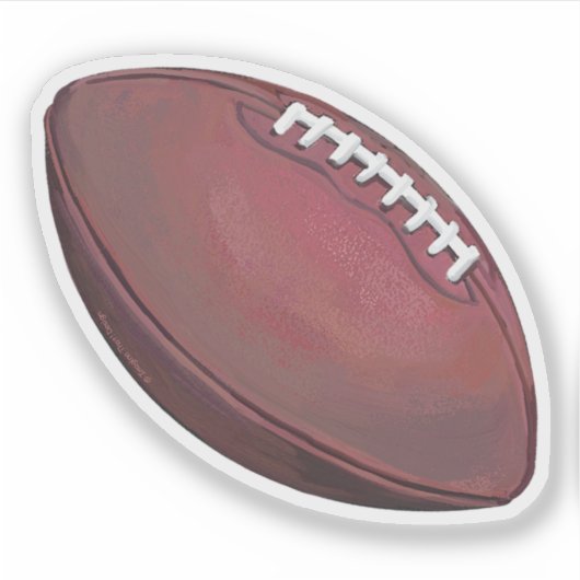 Realistisch gekleurd Football Sticker (Voorkant)