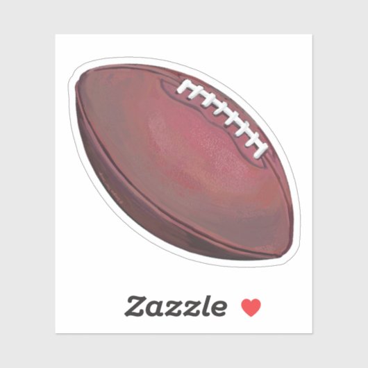 Realistisch gekleurd Football Sticker (Vel)