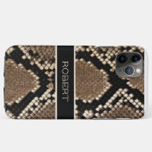Realistisch getextureerde slangenhuidafdruk Case-Mate iPhone case (Achterkant (horizontaal))