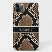 Realistisch getextureerde slangenhuidafdruk Case-Mate iPhone case (Achterkant)